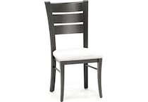 canadel grey inch standard seat height side chair   