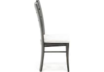 canadel grey inch standard seat height side chair   