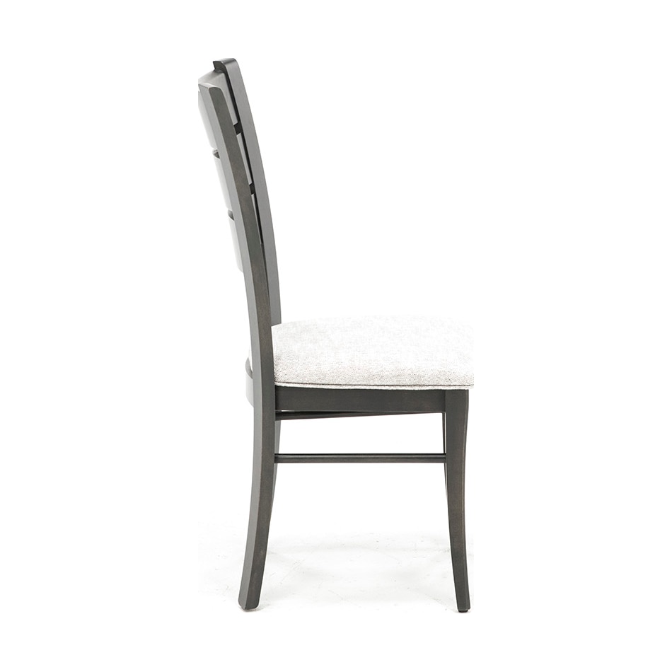 canadel grey inch standard seat height side chair   