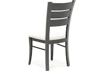 canadel grey inch standard seat height side chair   