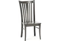 canadel grey inch standard seat height side chair   