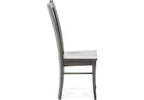 canadel grey inch standard seat height side chair   