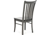 canadel grey inch standard seat height side chair   