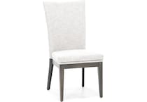 canadel grey inch standard seat height side chair   