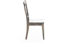 canadel grey inch standard seat height side chair   