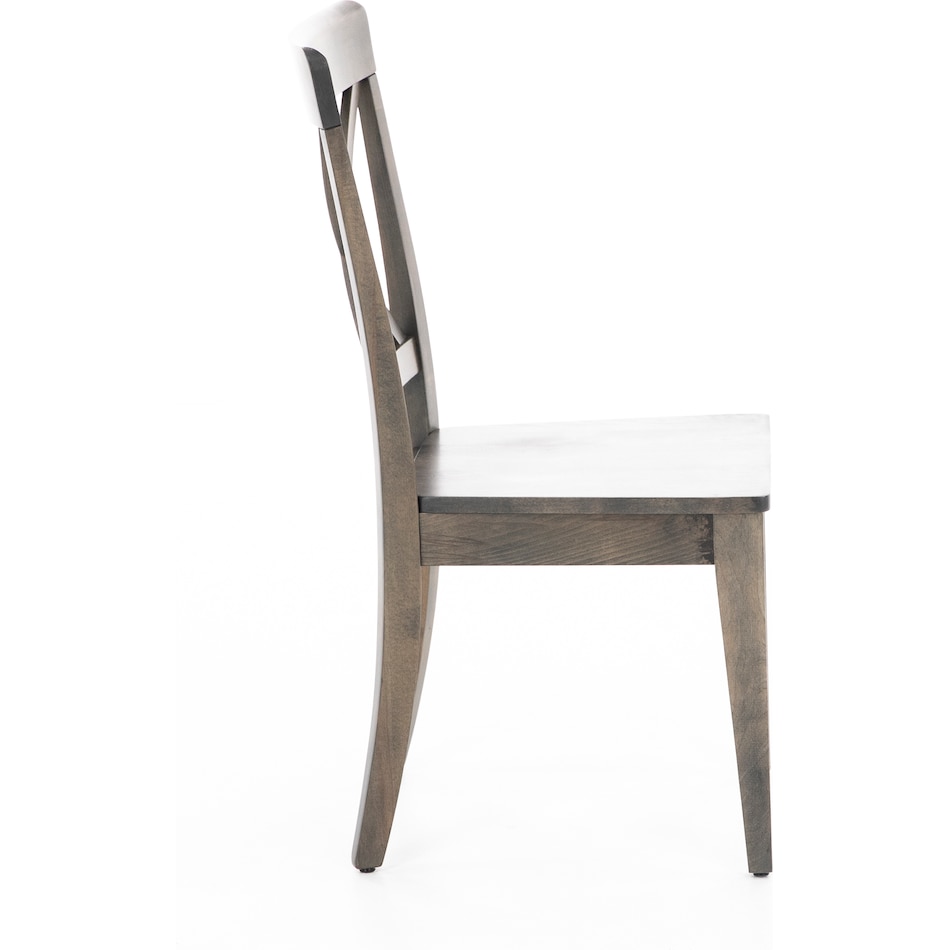 canadel grey inch standard seat height side chair   