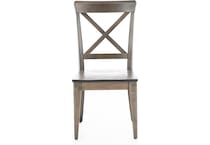 canadel grey inch standard seat height side chair   