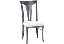 canadel grey inch standard seat height side chair   