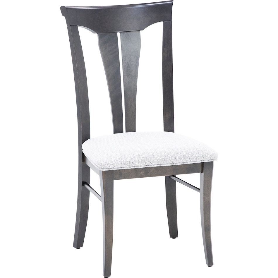 canadel grey inch standard seat height side chair   