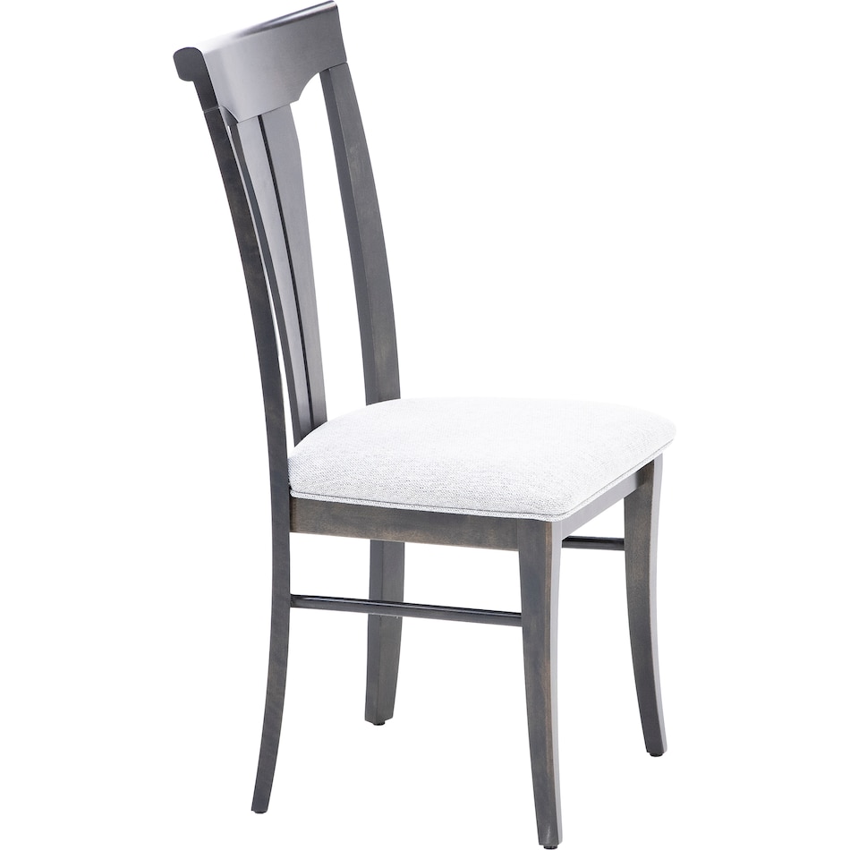 canadel grey inch standard seat height side chair   