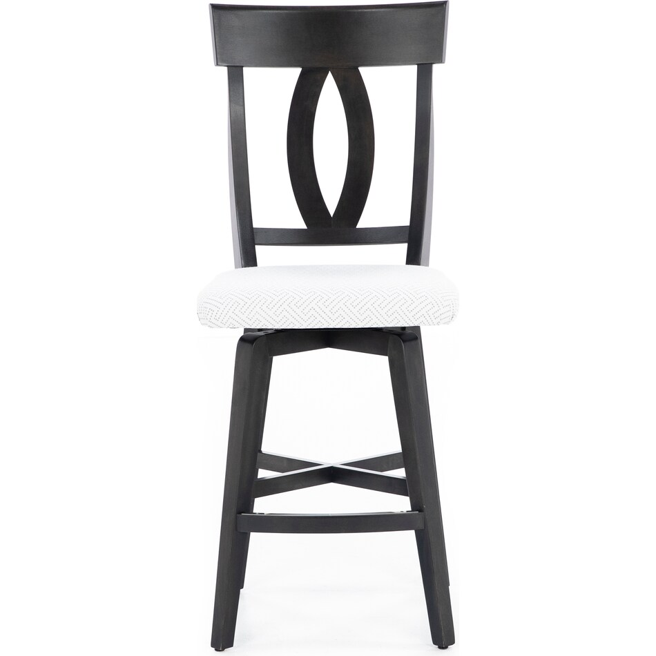 canadel grey  inch counter seat height stool   