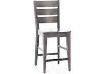 canadel grey  inch counter seat height stool   