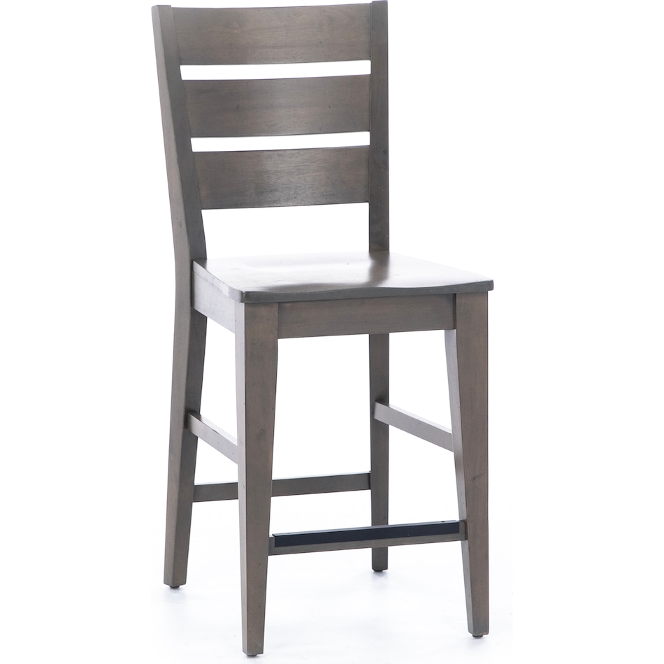 canadel grey  inch counter seat height stool   