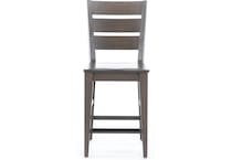 canadel grey  inch counter seat height stool   