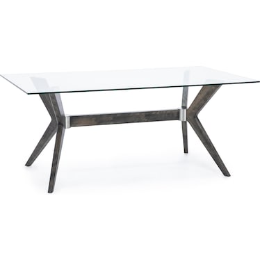 Canadel Downtown 72" Glass Dining Table