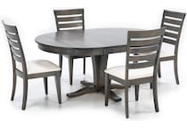 canadel grey inch standard height round oval pkg  