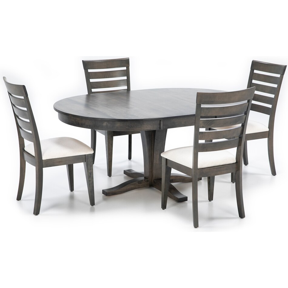 canadel grey inch standard height round oval pkg  