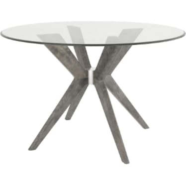 Canadel Downtown 48" Round Glass Dining Table