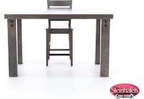 canadel grey inch counter height rectangle  image   
