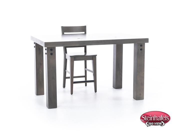 canadel grey inch counter height rectangle  image   