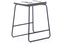 canadel grey counter height stool   