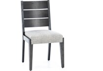 canadel grey standard height side chair   