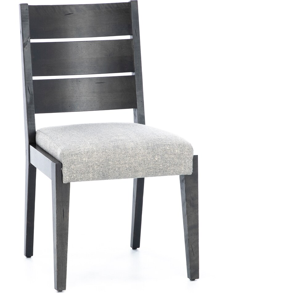 canadel grey standard height side chair   