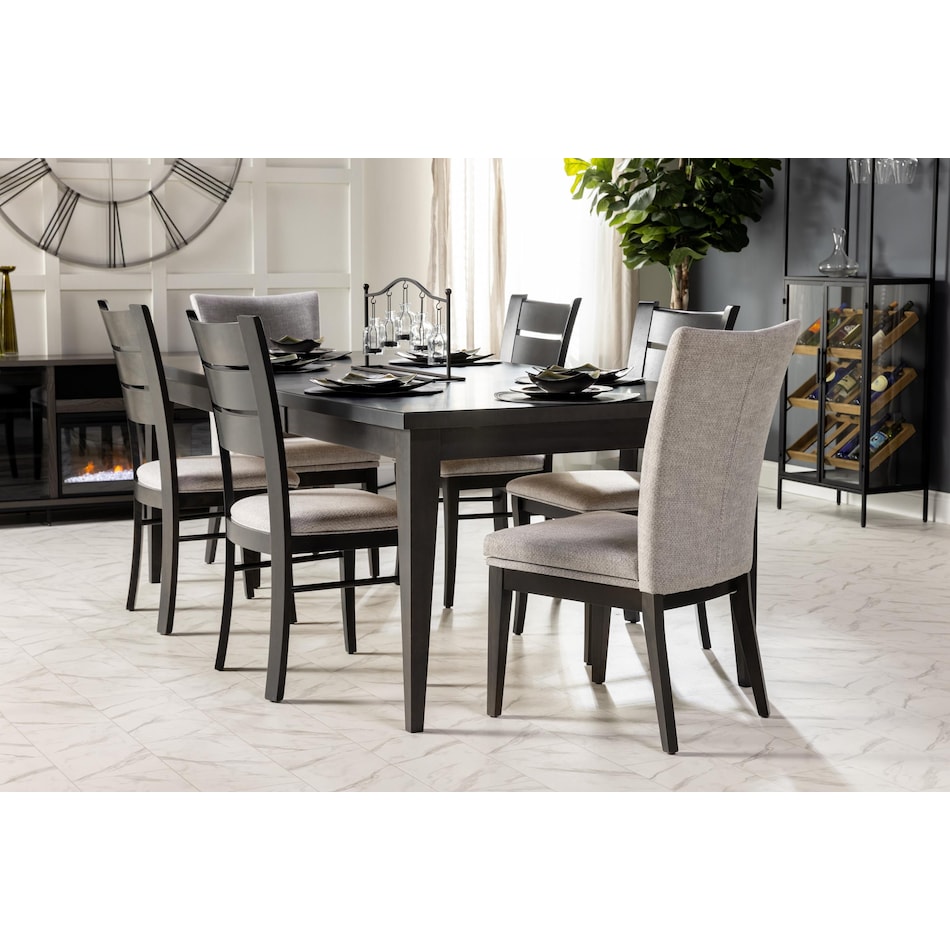 canadel grey standard height side chair lifestyle image   