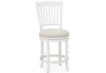 canadel white  inch counter seat height stool   