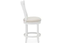 canadel white  inch counter seat height stool   