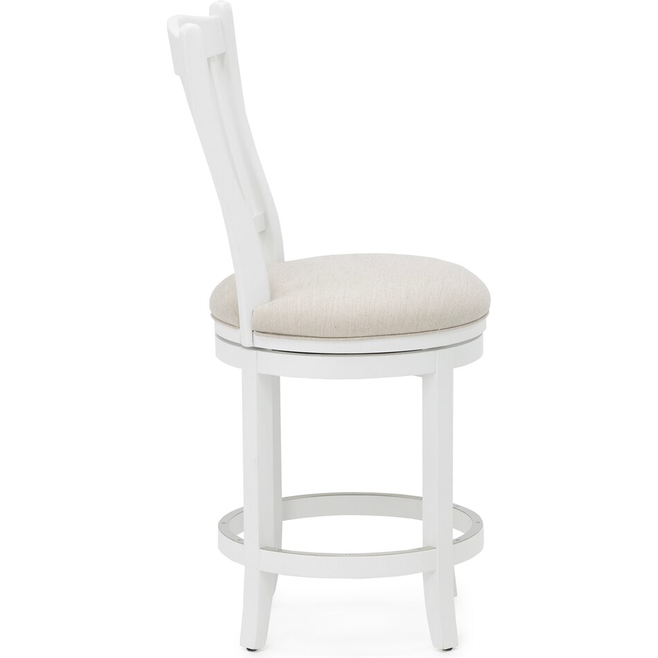 canadel white  inch counter seat height stool   