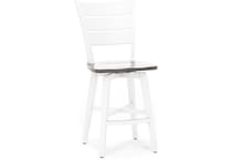 canadel white  inch counter seat height stool   