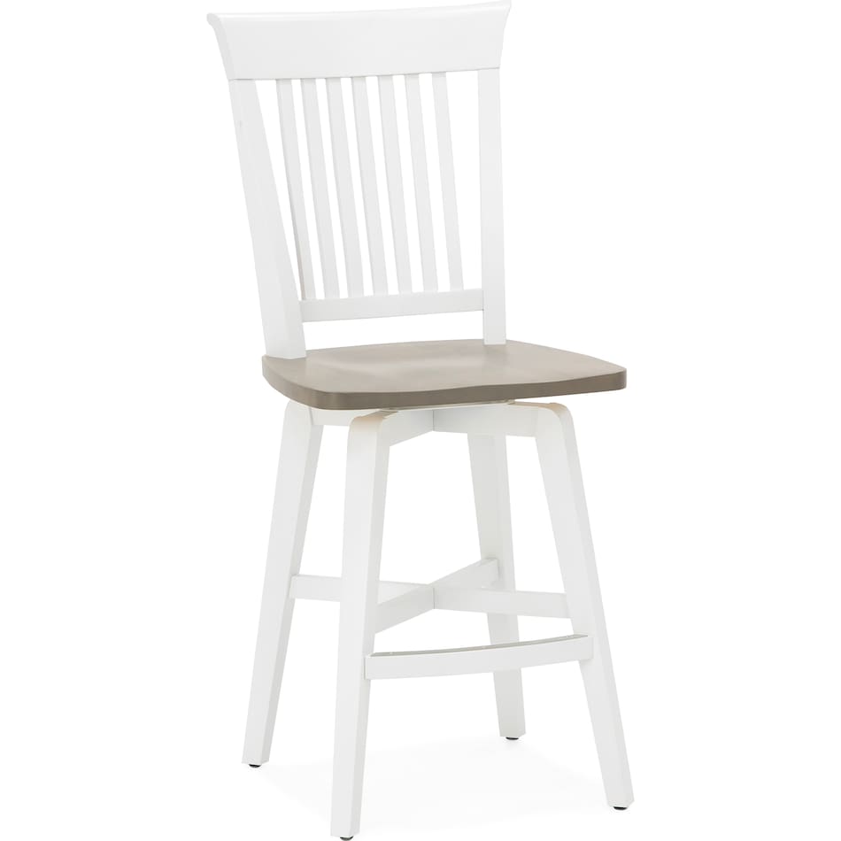 canadel white counter height stool   