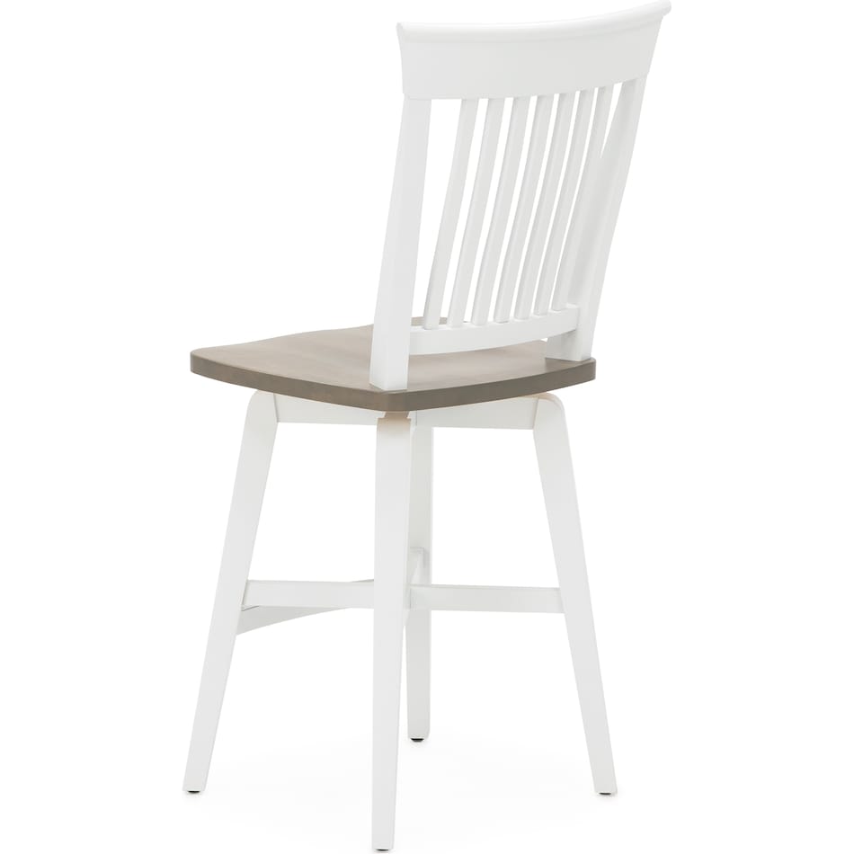 canadel white counter height stool   