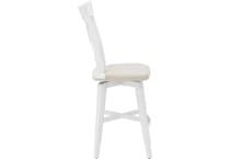 canadel white counter height stool   