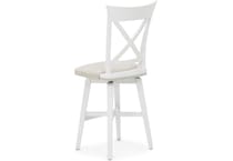 canadel white counter height stool   