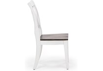 canadel white standard height side chair   