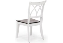 canadel white standard height side chair   