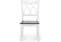 canadel white standard height side chair   