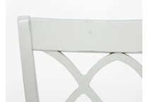 canadel white standard height side chair   