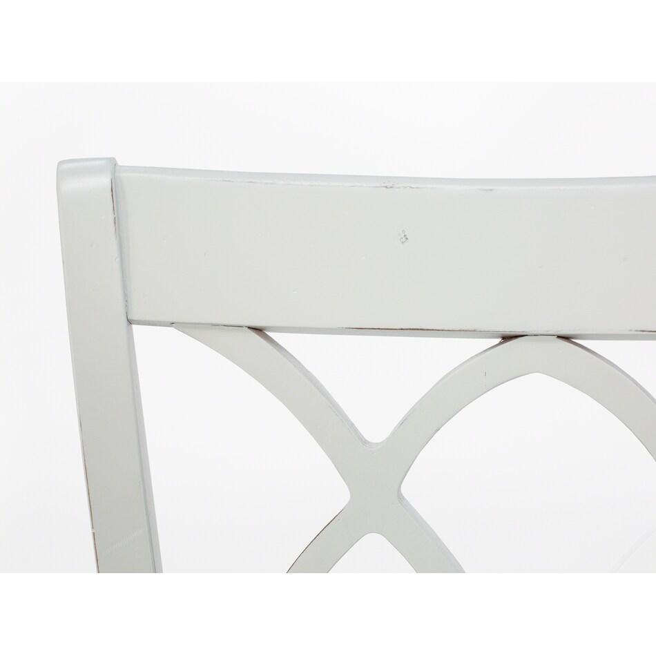 canadel white standard height side chair   