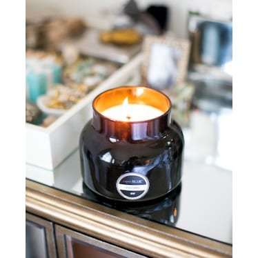 Black Volcano 19oz Candle Jar 85Hrs 5"W X 4"H