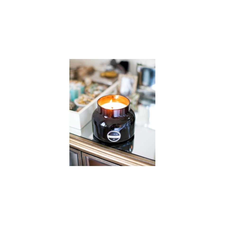 capr black candleholder candle   