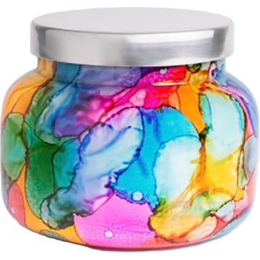 Rainbow Volcano 19oz Candle Jar 85Hrs 5"W X 4"H