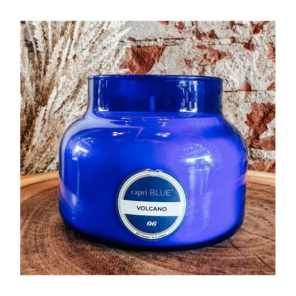 capr blue candleholder candle   