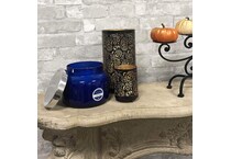 capr blue candleholder candle   