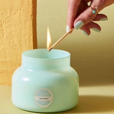 Aqua Volcano 19oz Candle Jar 85Hrs 5"W X 4"H
