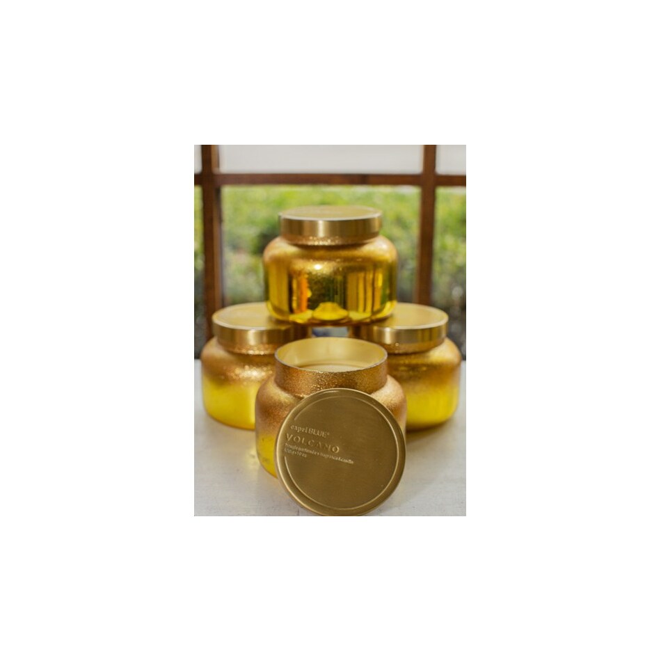 capr gold candleholder candle   
