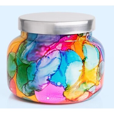 Rainbow Volcano 19oz Candle Jar 85Hrs 5"W X 4"H