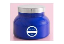 capri blue blue candleholder candle   